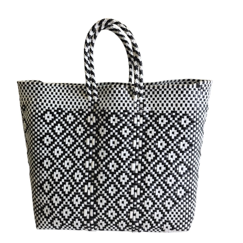 TRUSS NYC woven recycled plastic  large tote bag